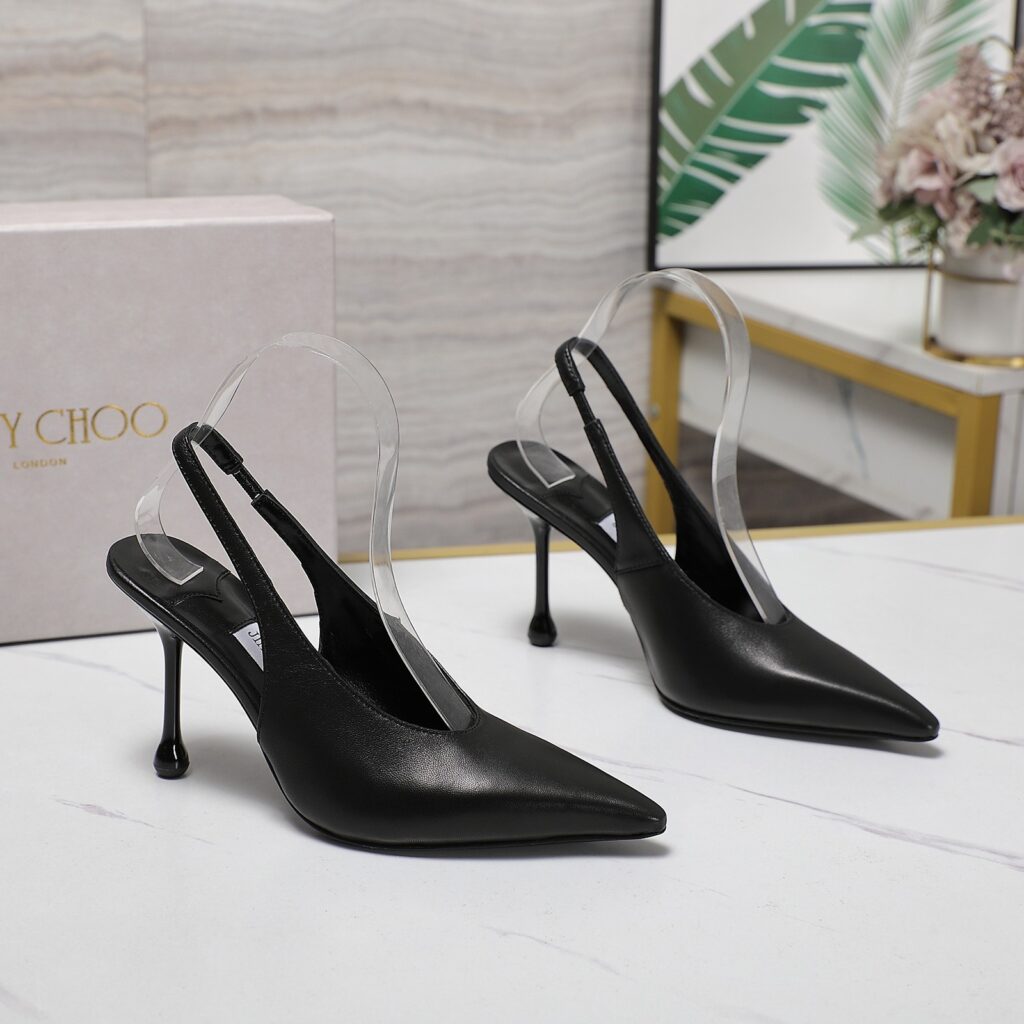 Jimmy Choo Heels 9.5cm Height Black（35-42）