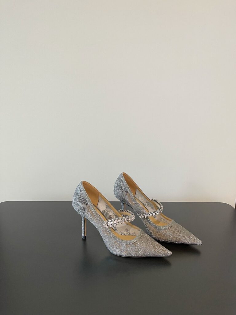 Jimmy Choo Heels 8.5cm Height Silver（35-41）