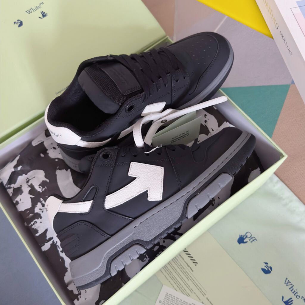 Off White-Out Of Office-Sneaker-Mens-Black