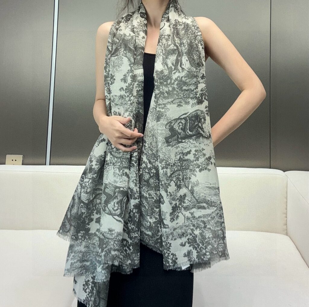 Dior-silk scarf