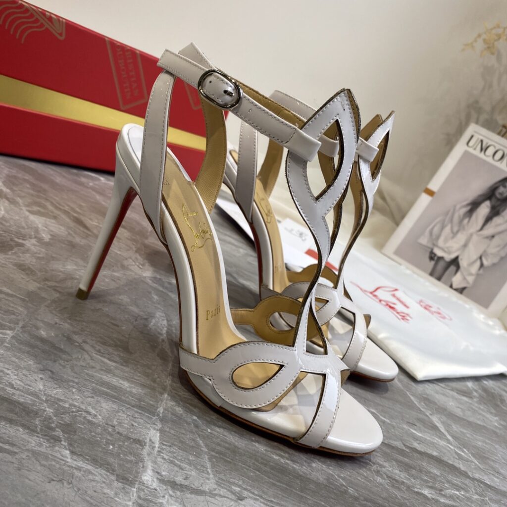 Christian Louboutin Leather 10cm Height Heels White（35-43）