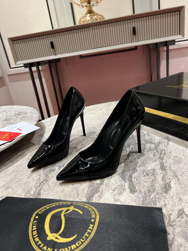 Christian Louboutin Leather 10cm Height Heels Black（35-44）