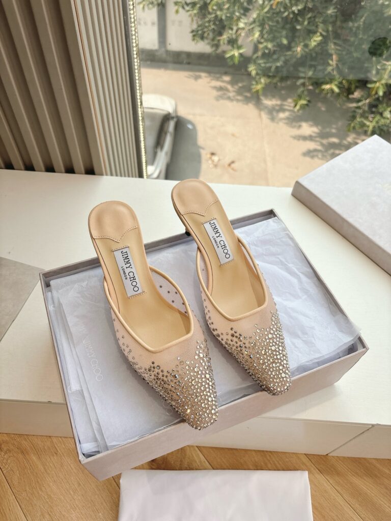Jimmy Choo 5.0cm Height Heels Beige（34-41）