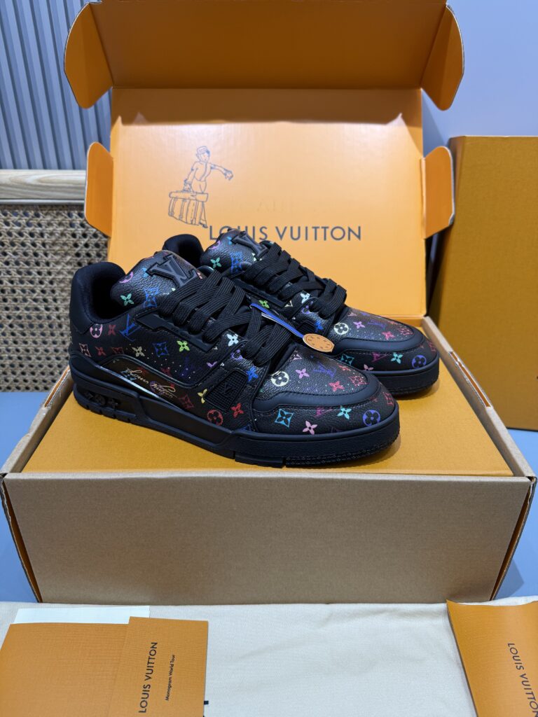 Lv-Trainer-Sneakers-Black Colorful