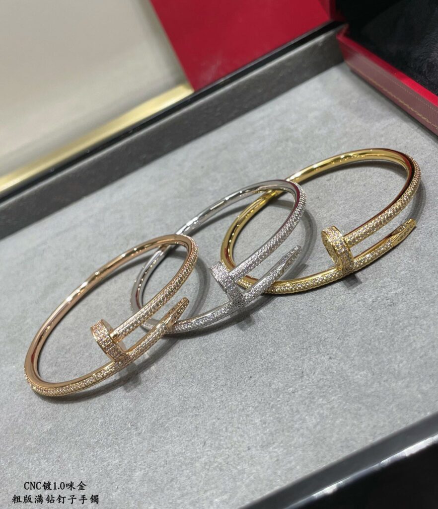 Cartier-Bracelet-Full diamond-3 colors