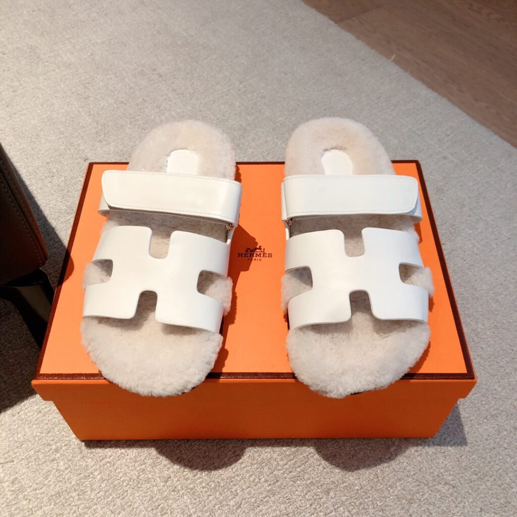 Hermes-Flats-White-Size35-46