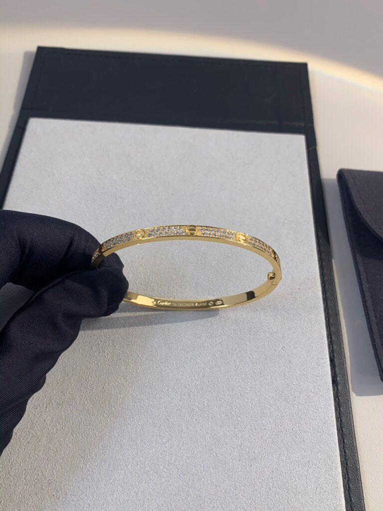 Cartier Bracelet Full Diamond Gold