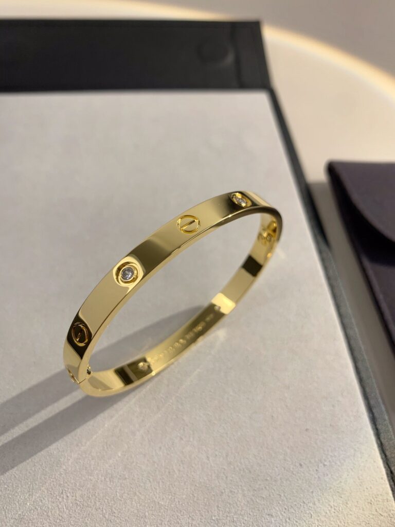 Cartier Bracelet With Diamond Gold