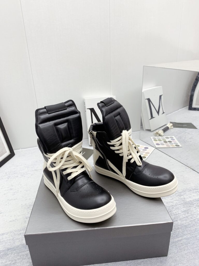 Rick Owens LUXOR GEOBASKET Balck&Beige