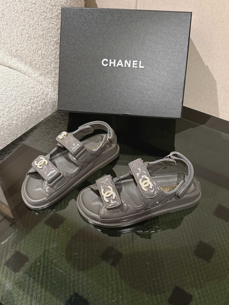 Chanel Sandals Woman Grey