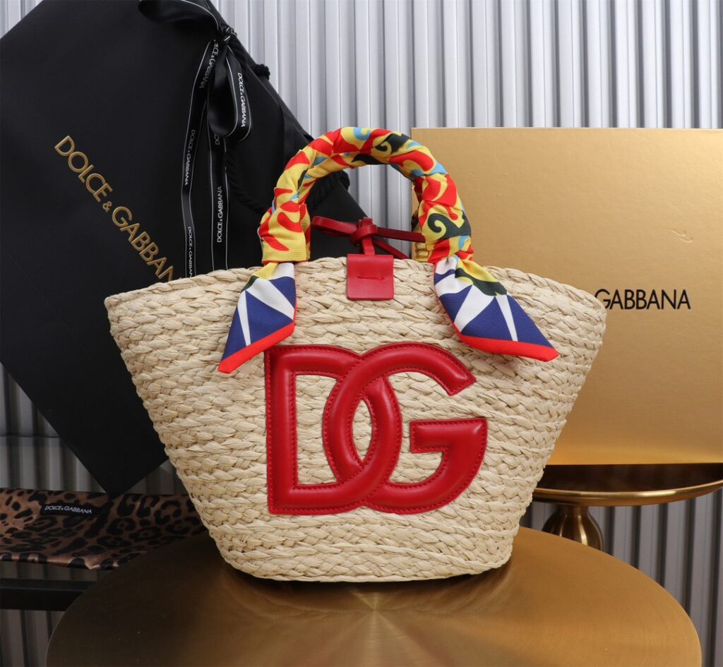 Dolce & Gabbana/rattan woven bag
